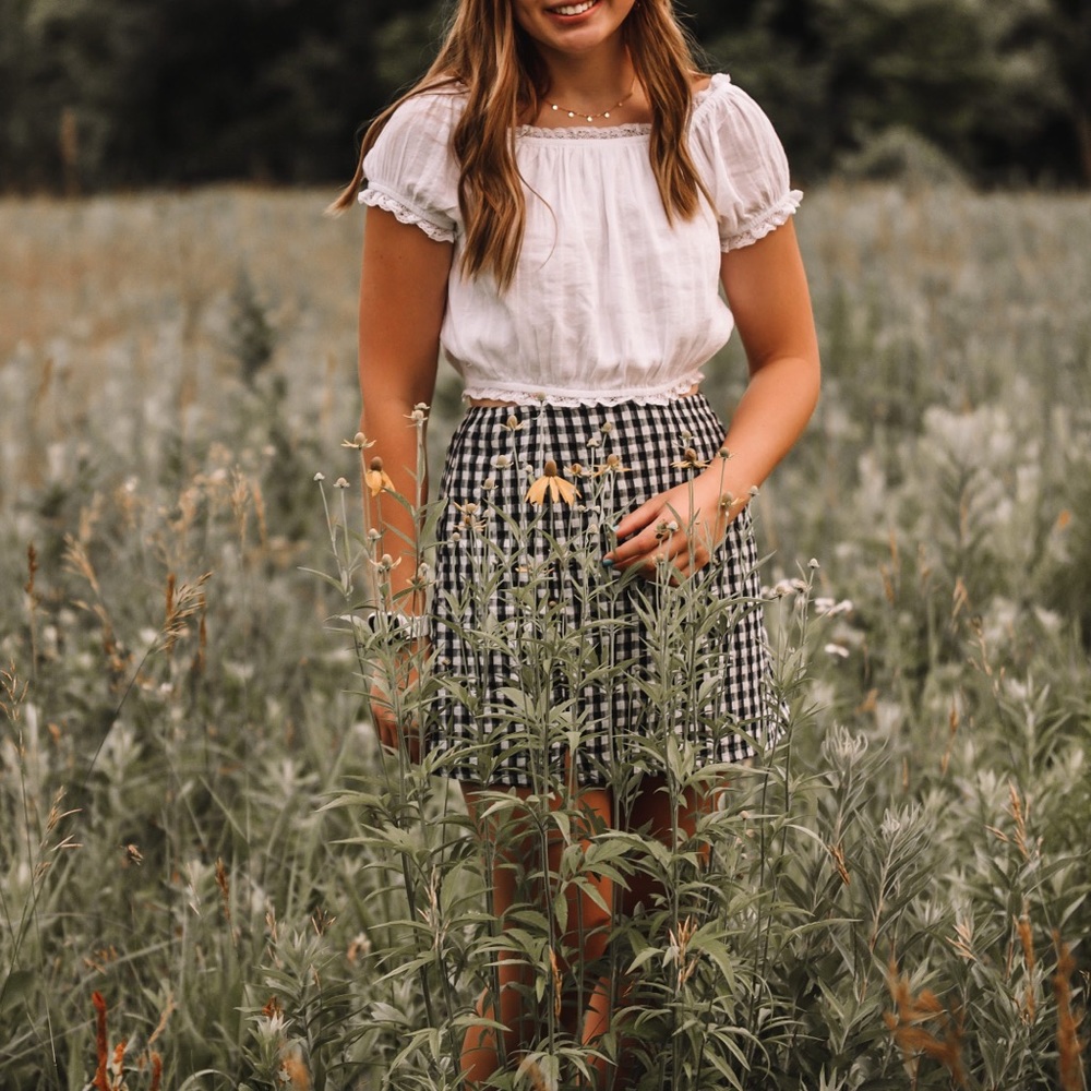 American Eagle Gingham Skirt